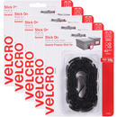 5 Pack Velcro Brand Stick On Hook And Loop Dots Circles 22mm Black Pack 40 25568 (5 Pack) - SuperOffice