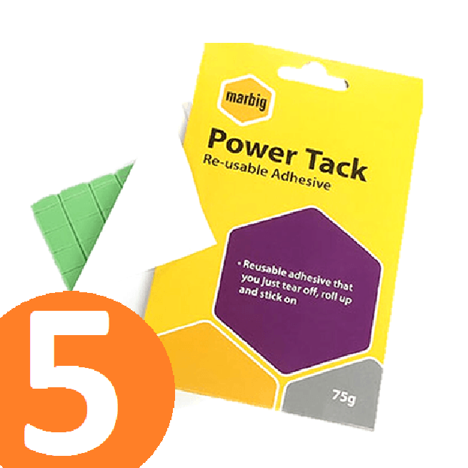 5 Packs Marbig Powertack Removable Adhesive 75G 975475C (5 Pack) - SuperOffice