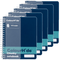 5x Colourhide Chunky Notebook 400 Page Navy Blue Compact 1716527J (Pack 5) - SuperOffice
