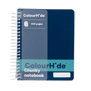 5x Colourhide Chunky Notebook 400 Page Navy Blue Compact 1716527J (Pack 5) - SuperOffice