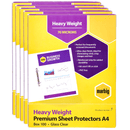 5x Marbig Sheet Protectors Heavyweight A4 Box 100 Bulk 25100 (5 Boxes) - SuperOffice