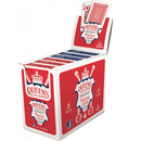 6 Decks Queen's Slipper 52's Playing Cards Blue/Red Bulk Q5212 (6 Decks 52) - SuperOffice