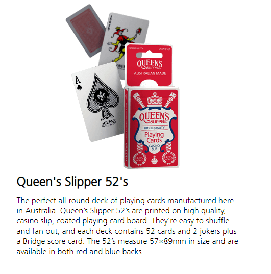 6 Decks Queen's Slipper 52's Playing Cards Blue/Red Bulk Q5212 (6 Decks 52) - SuperOffice