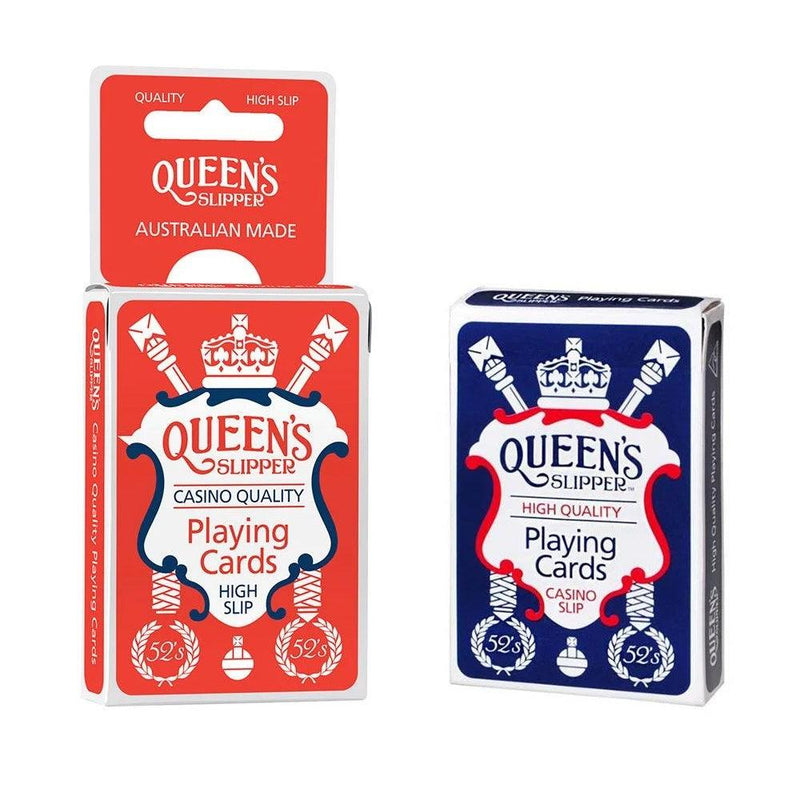 6 Decks Queen's Slipper 52's Playing Cards Blue/Red Bulk Q5212 (6 Decks 52) - SuperOffice