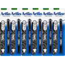6 Pack Artline 7541 Fabric Marker Black 175161 (6 Pack) - SuperOffice
