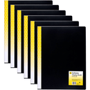6 Pack Marbig Refillable Display Book Portrait 20 Pocket A3 Black Heavy Duty 2003402 (Pack 6) - SuperOffice