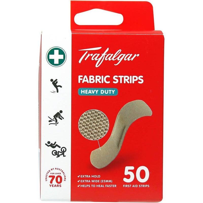 6 Pack Trafalgar Heavy Duty Fabric Strips 72x25mm Box 50 Bands 101453 (6 Pack) - SuperOffice