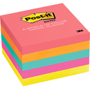6 Packs Post-It 654 Sticky Notes 76x76mm Square Capetown Assorted Bright Colours Pack 5 70005249316 (6 Packs) - SuperOffice