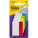 6 Packs Post-It Filing Tabs 50.8x38.1mm Assorted Colours 24 Sets Durable Writable 70005080851 (6 Packs) - SuperOffice