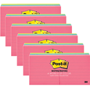 6 Packs Post-It Ruled Lines Notes 73x73mm Capetown Assorted Colours Pack 6 Pads 70005249068 (6 Packs of 6 Pads) - SuperOffice