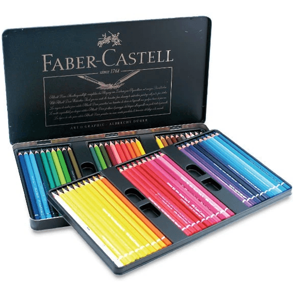 60 Faber-Castell Albrecht Durer Water Colour Pencils Tin Set Watercolour 117560 - SuperOffice