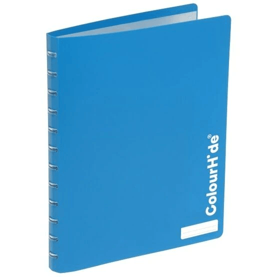 6x Colourhide My Custom Refillable Display Book 20 Pockets Heavy Weight A4 Blue 2020301 (6 Pack) - SuperOffice