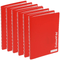 6x Colourhide My Custom Refillable Display Book 20 Pockets Heavy Weight A4 Red 2020303 (6 Pack) - SuperOffice