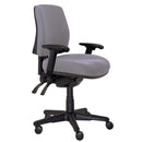 Buro Roma 3 Lever Mid Back With Seat Slide With Arms Charcoal