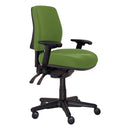 Buro Roma 3 Lever Mid Back With Seat Slide With Arms Green