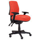 Buro Roma 3 Lever Mid Back With Seat Slide With Arms Red