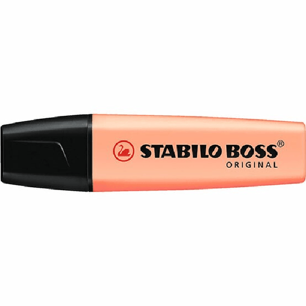 8x Stabilo Boss Highlighter Pastel Creamy Peach 49632 (10 Pack) - SuperOffice