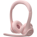 Logitech Zone 300 Wireless Bluetooth Microphone Office Headset Rose Pink