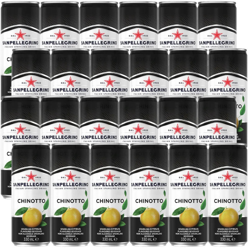 San Pellegrino Chinotto 330mL Slim Can Sparkling 24 Pack S. Pellegrino