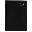 Cumberland 2026 A4 2 Pages Per Day Appointment Diary Leathergrain 40CBK