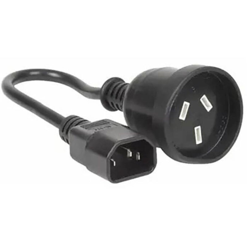 CyberPower 0.15m IEC C14 Plug 3-Pin Socket Power Cable | SuperOffice