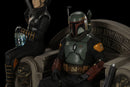 Iron Studios Star Wars: The Mandalorian Boba Fett & Fennec Shand on Throne Deluxe 1:10 Scale Statue