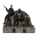 Iron Studios Star Wars: The Mandalorian Boba Fett & Fennec Shand on Throne Deluxe 1:10 Scale Statue