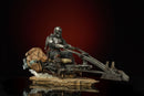 Iron Studios Star Wars: The Mandalorian Mandalorian on Speederbike Deluxe 1:10 Scale Statue