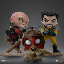 Iron Studios Deadpool & Wolverine Deadpool, Wolverine & Headpool Minico Set