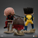 Iron Studios Deadpool & Wolverine Deadpool, Wolverine & Headpool Minico Set