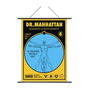 NECA Watchmen Wall Scroll Dr Manhattan Pop Art