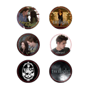 NECA Twilight Pin Set of 6 Style B Cullen Crest