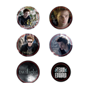 NECA Twilight Pin Set of 6 Style D Team Edward