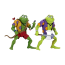 NECA Teenage Mutant Ninja Turtles (TV 1987) Genghis & Rasputin Frog 7" Action Figure 2 pack