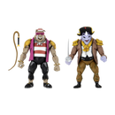NECA Teenage Mutant Ninja Turtles: Turtles in Time Pirate Rocksteady & Bebop Action Figure 2 pack