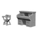 WizKids Games WizKids Deep Cuts Unpainted Miniatures: Desk & Chair