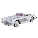 Motormax Timeless Legends 1958 Corvette [White] 1:18 Scale Diecast Vehicle