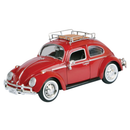 Motormax Volkswagen Collection 1966 VW Classic Beetle with Roof Luggage Rack 1:24 Scale Diecast Vehicle