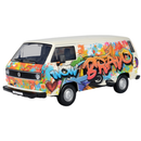 Motormax Volkswagen Collection VW Type 2 (T3) Graffiti 1:24 Scale Diecast Vehicle