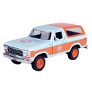 Motormax Gulf Collection 1978 Ford Bronco With Gulf Livery 1:24 Scale Diecast Vehicle