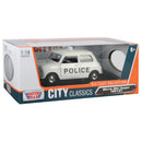 Motormax Mini Cooper Collection Morris Mini Cooper Police Car 1:18 Scale Diecast Vehicle