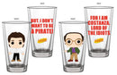 Funko Pop Seinfeld Jerry & George Pop! Glass Set 2 pack