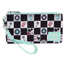 Loungefly Disney Mickey & Minnie Date Diner AOP Nylon Wristlet