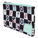 Loungefly Disney Mickey & Minnie Date Diner AOP Nylon Wristlet