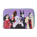 Loungefly Disney Villains Color Block Zip Around Purse