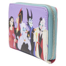 Loungefly Disney Villains Color Block Zip Around Purse