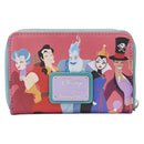 Loungefly Disney Villains Color Block Zip Around Purse