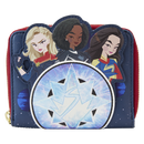Loungefly The Marvels (2023) Group Symbol Glow Zip Around Wallet
