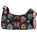 Loungefly Marvel Comics Avengers Floral Tattoo Shoulder Bag