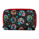 Loungefly Marvel Comics Avengers Floral Tattoo Zip Purse